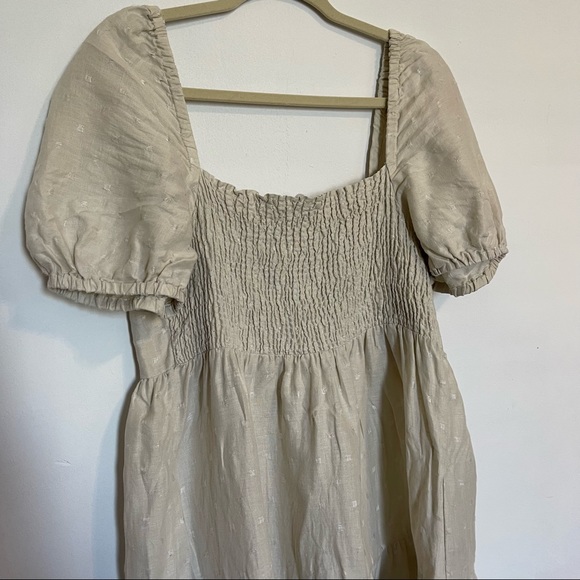MNG Ruffled Linen Dress - Picture 4 of 13